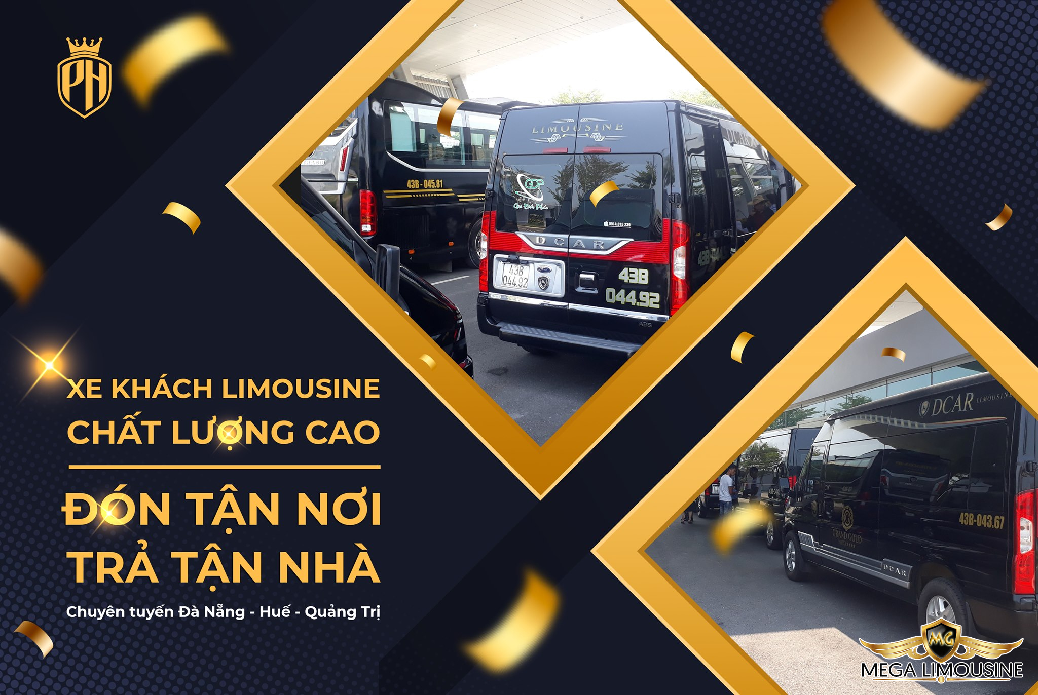 Xe Đà Nẵng Quảng Trị - PH Limousine - Sang trọng và tiện nghi